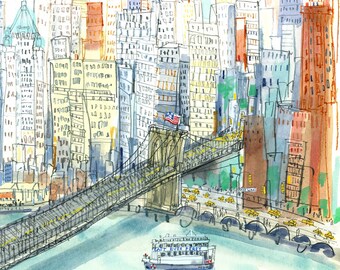 【週末セール】【3Dアート】NEW YORK - EAST RIVER il_340x270.2338749574_3dc8.jpg