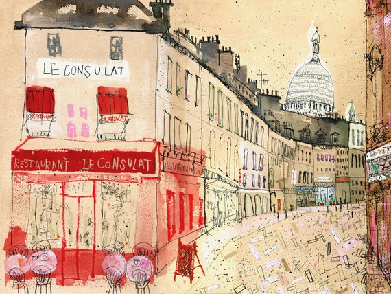 A Paris Stroll I Wall Art, Canvas Prints, Framed Prints, Wall Peels