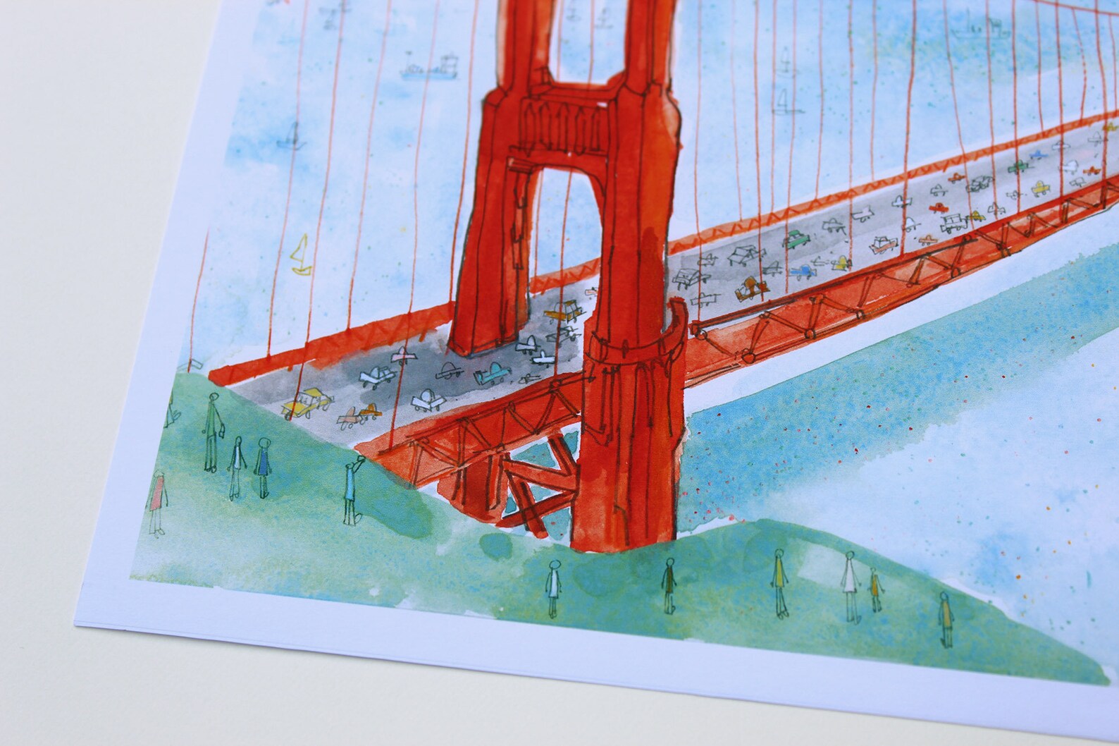 GOLDEN GATE BRIDGE San Francisco San Fran Print 8x10 Golden | Etsy