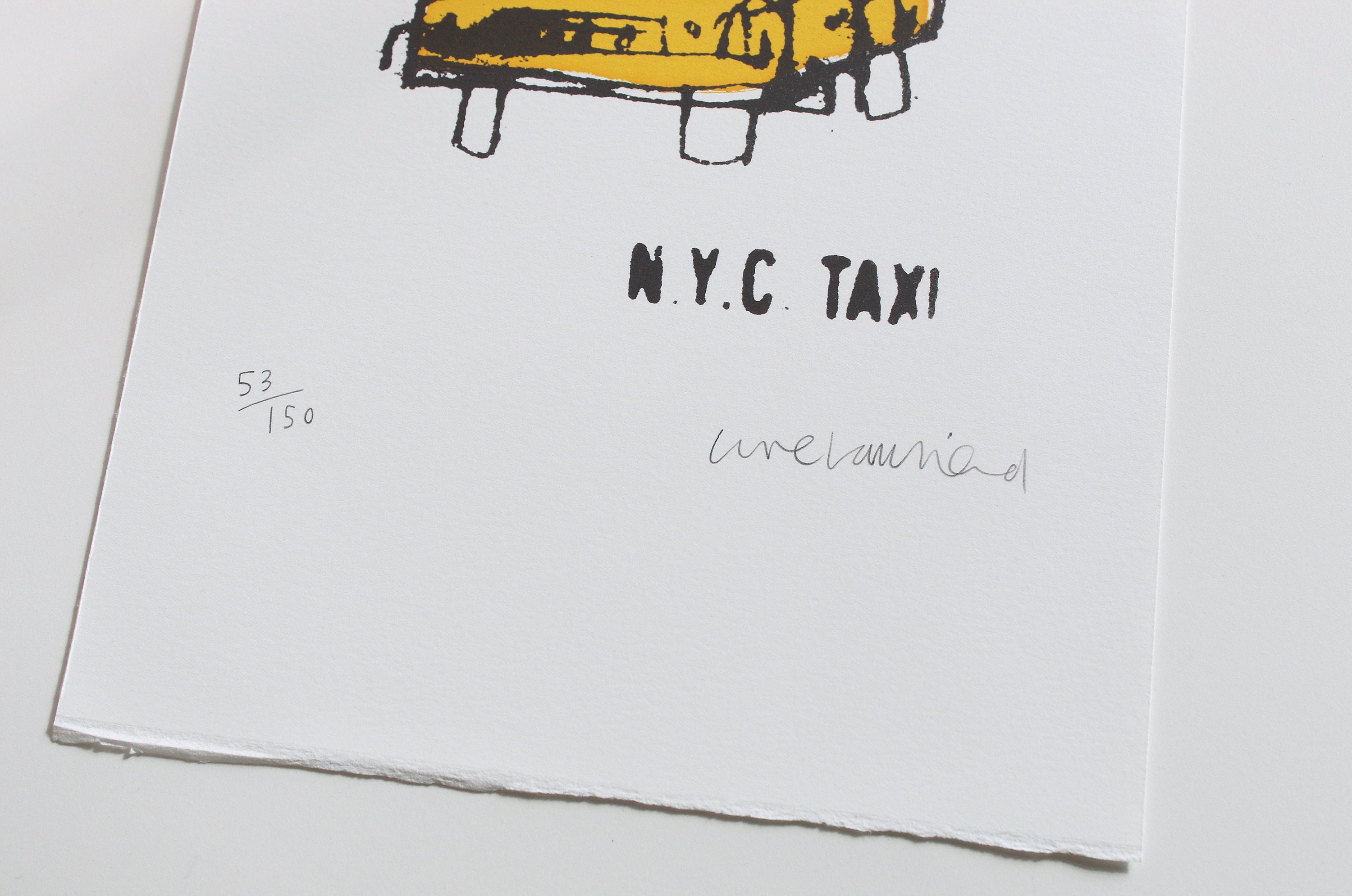 NYC TAXI ART New York Screen Print New York Taxi Original Etsy Ireland