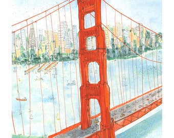 Produktbild von Wallaro Etketten Golden Gate Brdge N San Francsco USA