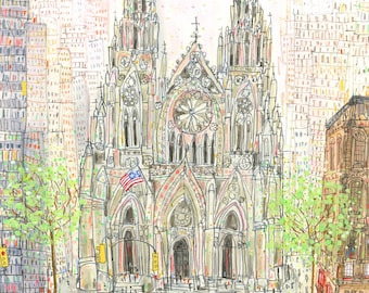 St patrick cathedral - Etsy España St patrick cathedral - Etsy España