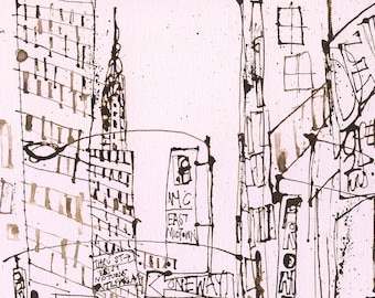 ニューヨークのストリート画、ニューヨークのアート、一方通行の絵