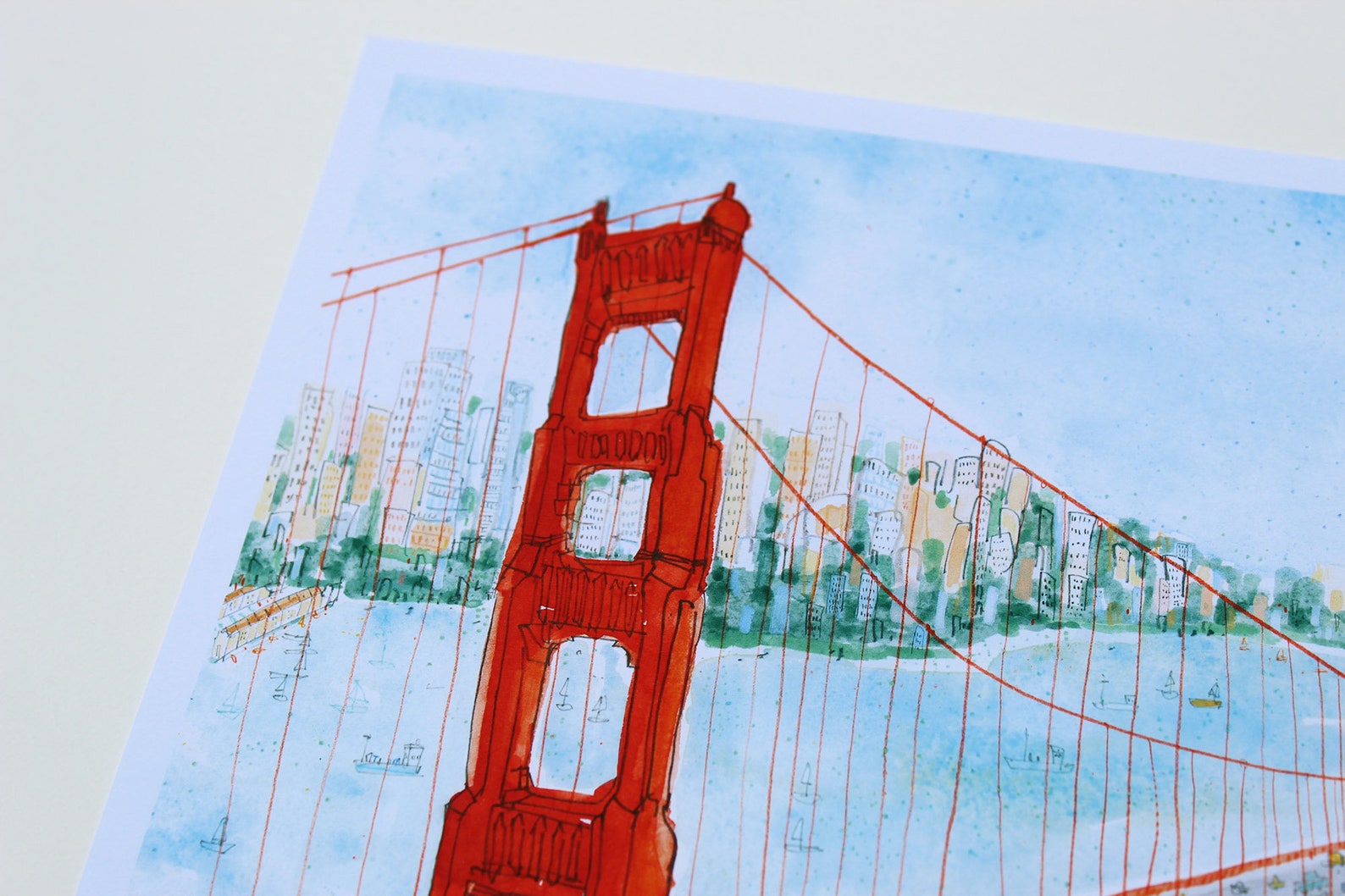 GOLDEN GATE BRIDGE San Francisco San Fran Print 8x10 Golden | Etsy
