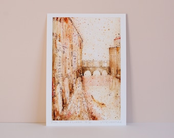 イタリア、フィレンツェの水彩画（オリジナル作品） - Etsy 日本