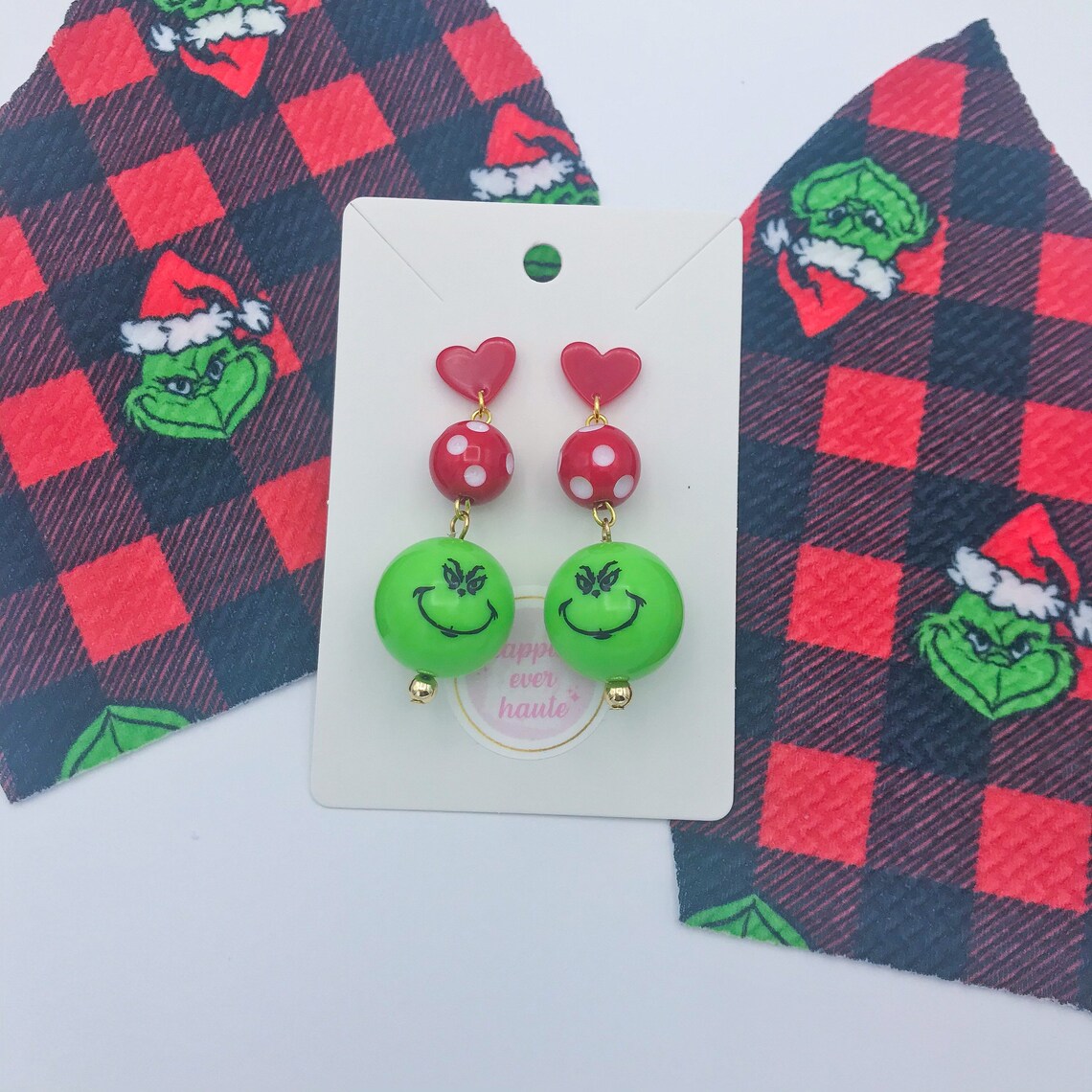 Hecho A Mano Mean One Grinch Heart Christmas Holiday Etsy