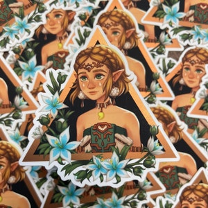 Zelda Triforce Vinyl Stickers image 2