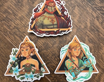 Zelda Triforce Vinyl Stickers