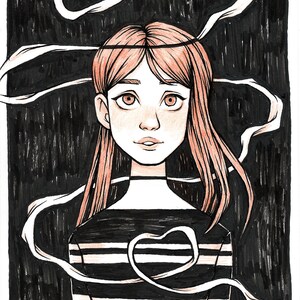 Path • Original Ink Drawing 5x7