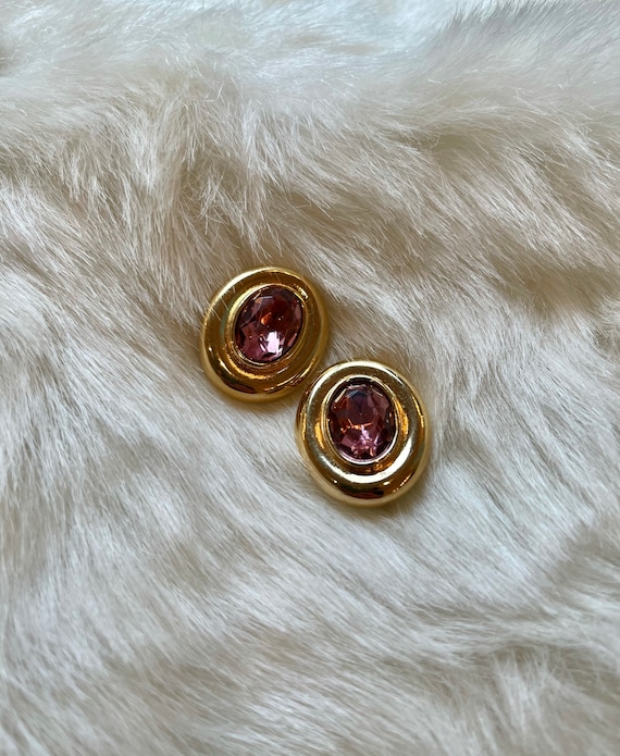 VINTAGE 80’S Givenchy Amethyst Earrings