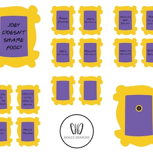 FRIENDS Frame Printable / Food Zeichen / Cut Files / Vektor / svg, dxf, pdf, jpg, png