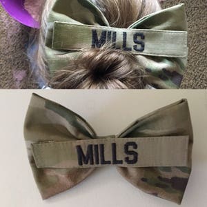 Military Nametape Bow