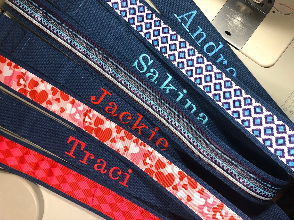 Custom Embroidered Gait Belts Etsy
