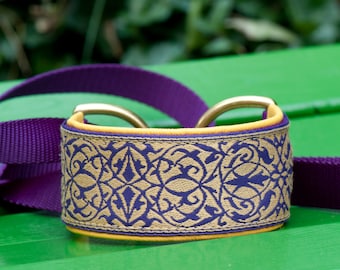 Cable deslizante de carreras morado y dorado