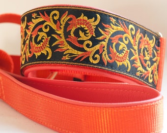 Pergaminos de fuego naranja con engobe