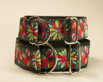 Collar de deslizamiento limitado de 1.5 pulgadas para perros - Brote de medianoche