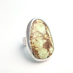 Handmade Chrysoprase Ring, Sterling Silver Bezel, Australian Natural Gemstone