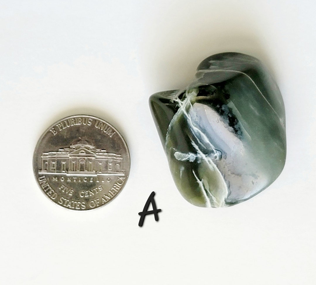 Wyoming Jade, Natural Nephrite Jade, Wyoming USA Sourced, Small Polished Jade Stone, Jewelry