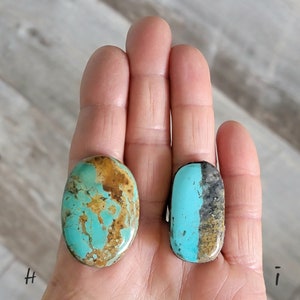 Big Turquoise Ring, Large Handmade Natural Turquoise Ring, Choose Your Own Stone Ring, Turquoise Statement Ring, Big Natural Gemstone Rings