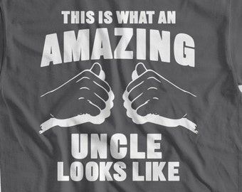 Amazing Uncle T-Shirt This is What An Awesome T shirt New Baby Announcement Gift Uncle Brother Shirt Mens Pregnancy tshirt