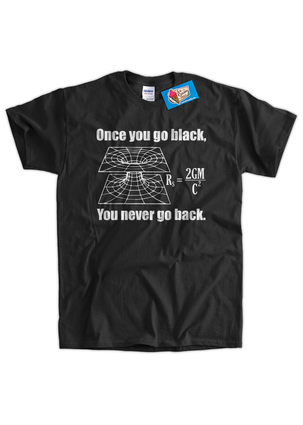 Black Hole Science T-shirt Table Chemistry Geek Nerd School