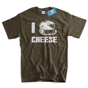 Funny Cheese T-Shirt I Love Cheese T-Shirt Food Cheese Time I Love Cheese French Cheese Organic Cheese TShirt Mens Ladies Womens Kids Ladie image 2