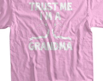 Grandma T-Shirt  New Baby Gift I'm A Grandma T-Shirt Screen Printed T-Shirt Tee Shirt T Shirt Ladies Womens Youth Kids