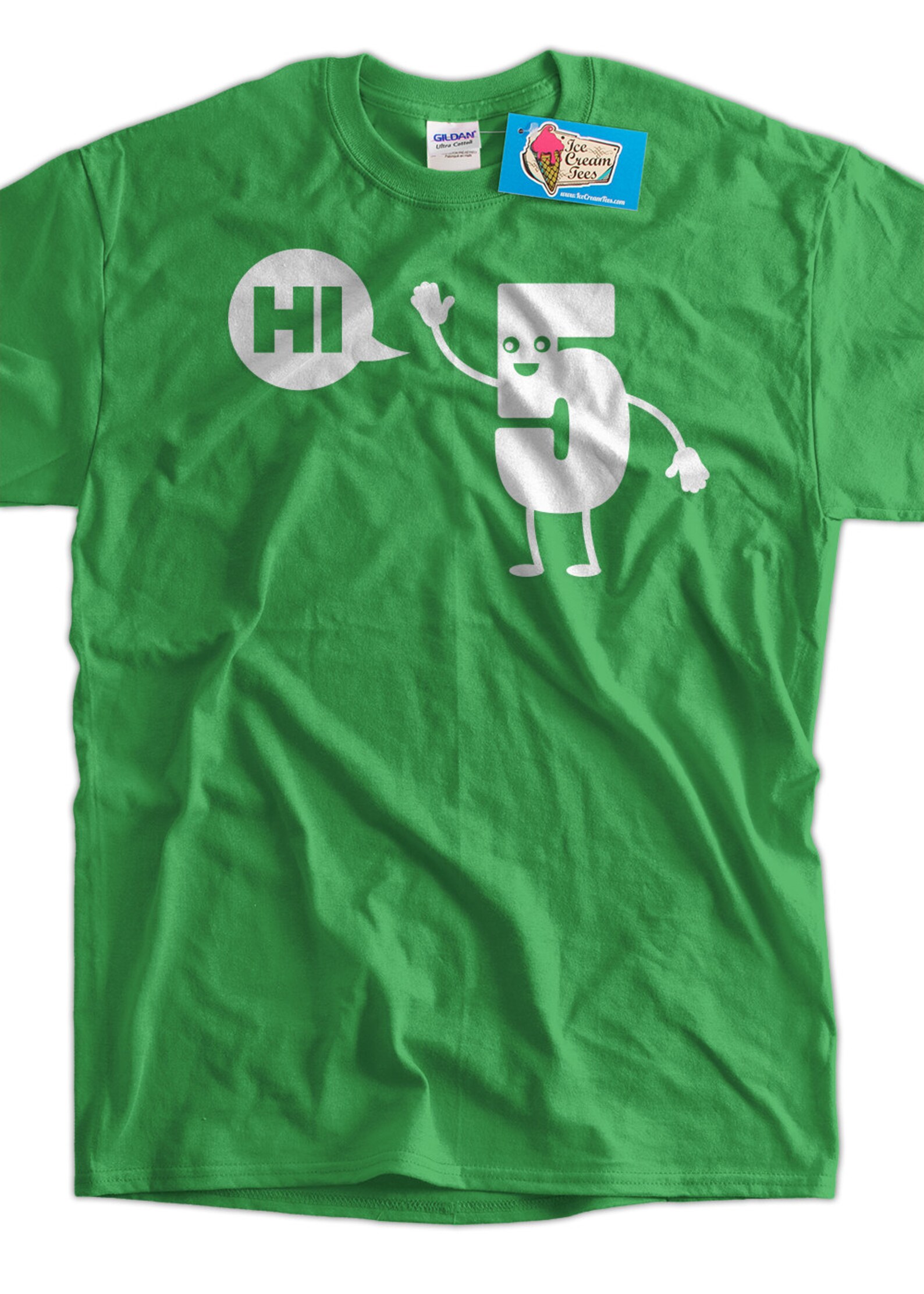 Funny Geek Nerd Tshirt High Five Tshirt Hi Five Tshirt Etsy