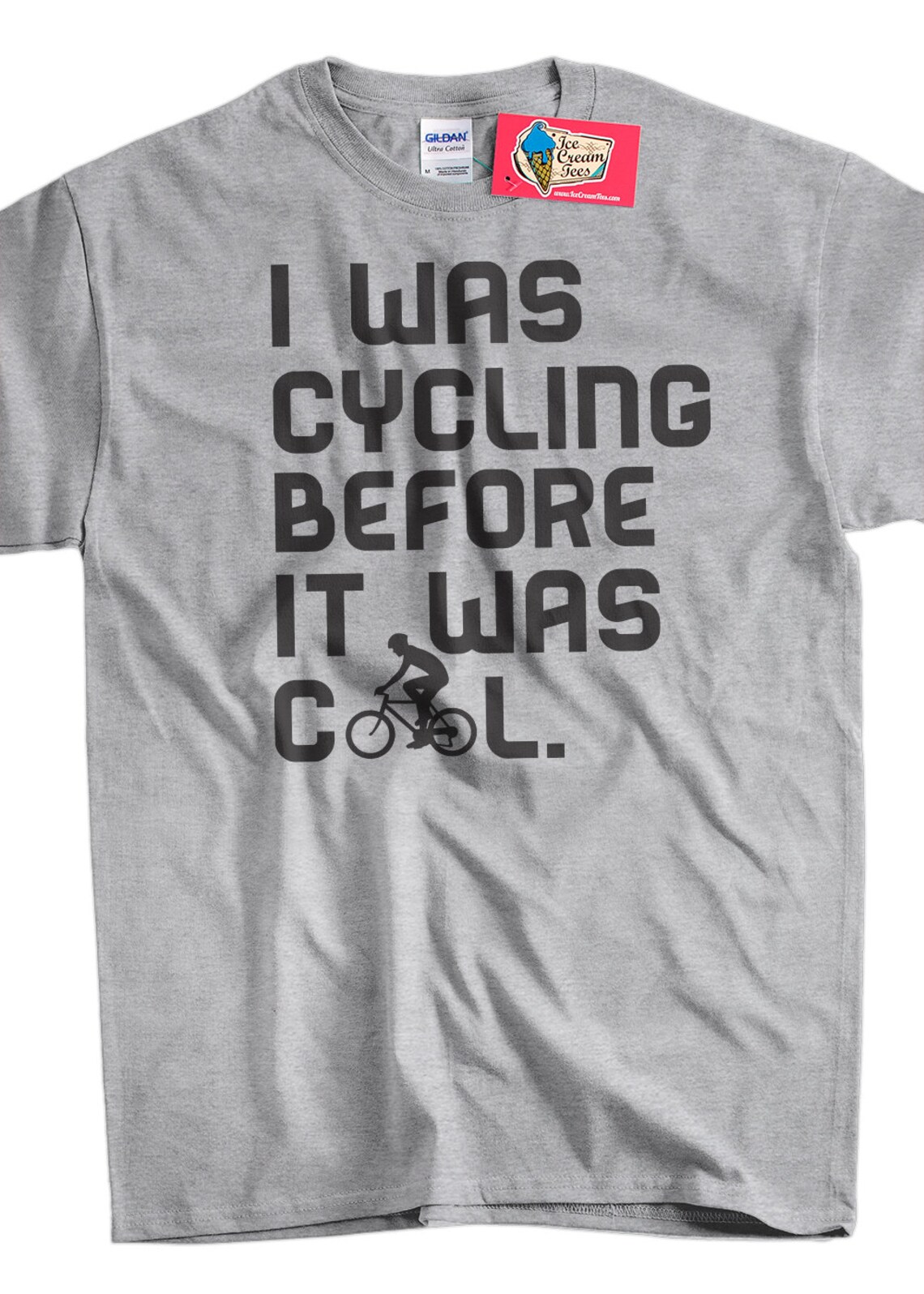 Funny Bike Tshirt Bicycle Biking Cyclist I Was Cycling Before Etsy