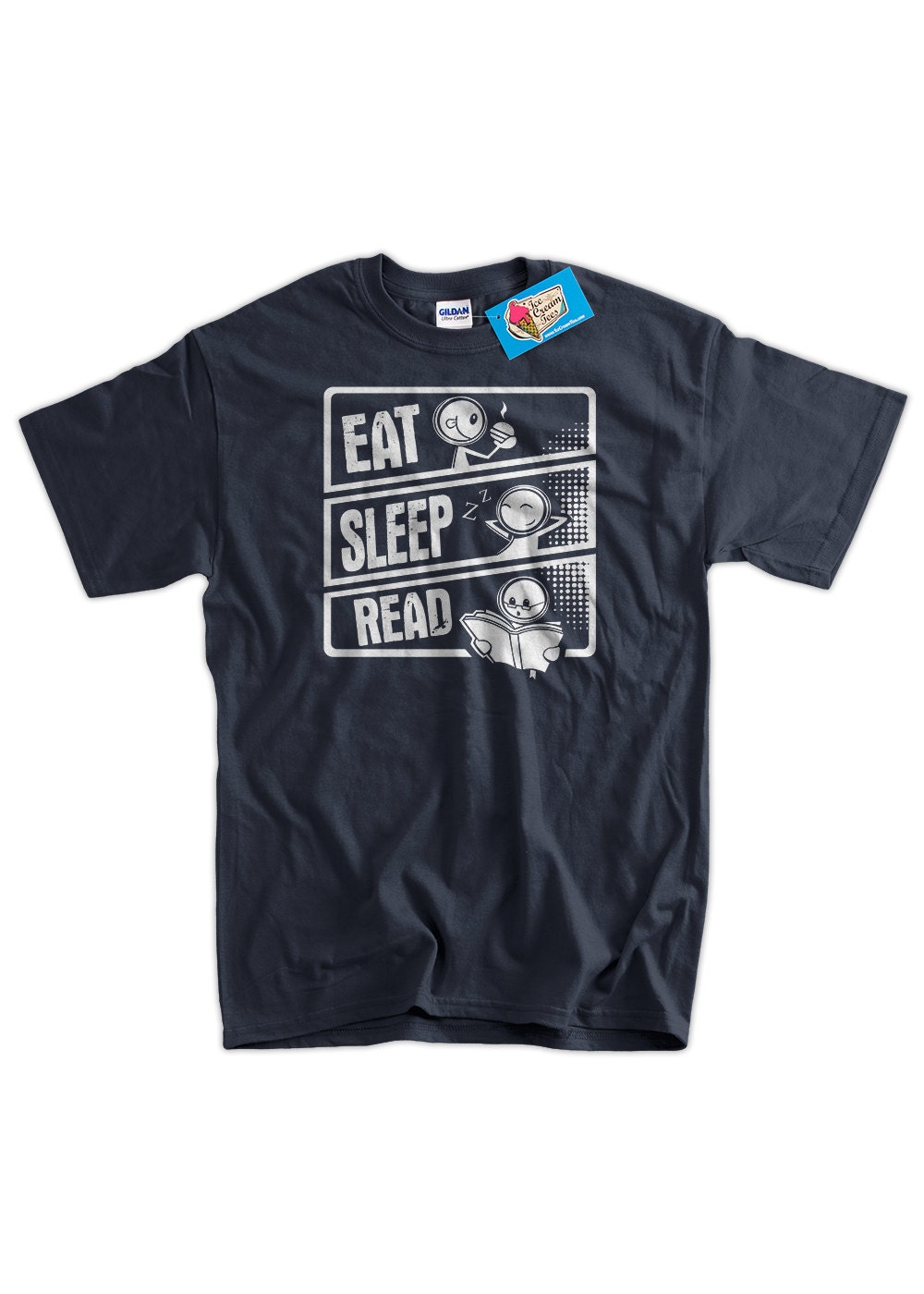 Eat Sleep Read T-shirt Reading Books Literacy School T-shirt - Etsy
