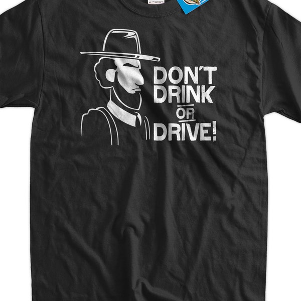 Funny  Shirt Dont drink OR drive Amish T-Shirt Gifts for Dad Screen Printed T-Shirt Tee Shirt Mens Ladies Womens Youth Kids