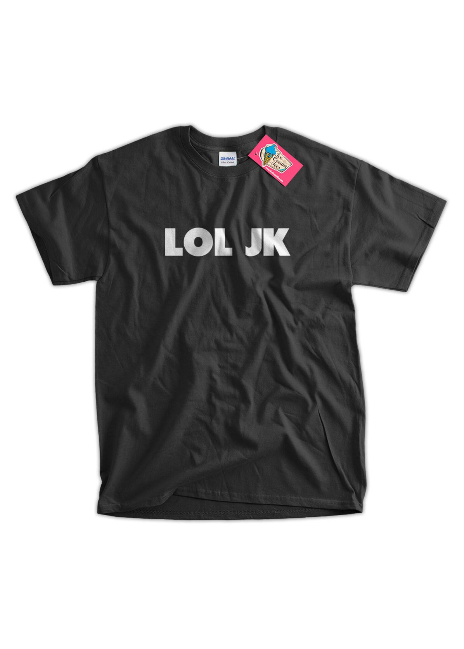 LOL JK Funny Text Blog Internet Speech Tshirt T-Shirt Tee | Etsy