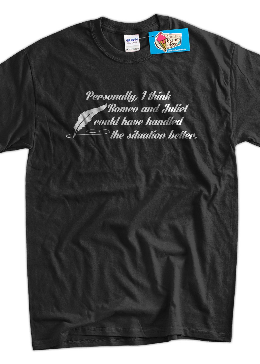 Funny Shakespeare T-shirt Romeo and Juliet T-shirt Geek Literature T ...