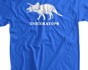 Funny Dinosaur T-Shirt - Triceratops Tee Shirt T Shirt Geek Science School Mens Ladies Womens Kids  Youth Kids