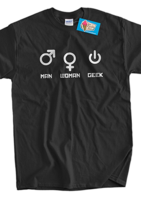 Computer Geek T-shirt Funny Nerd Man Geek T-shirt - Etsy Australia