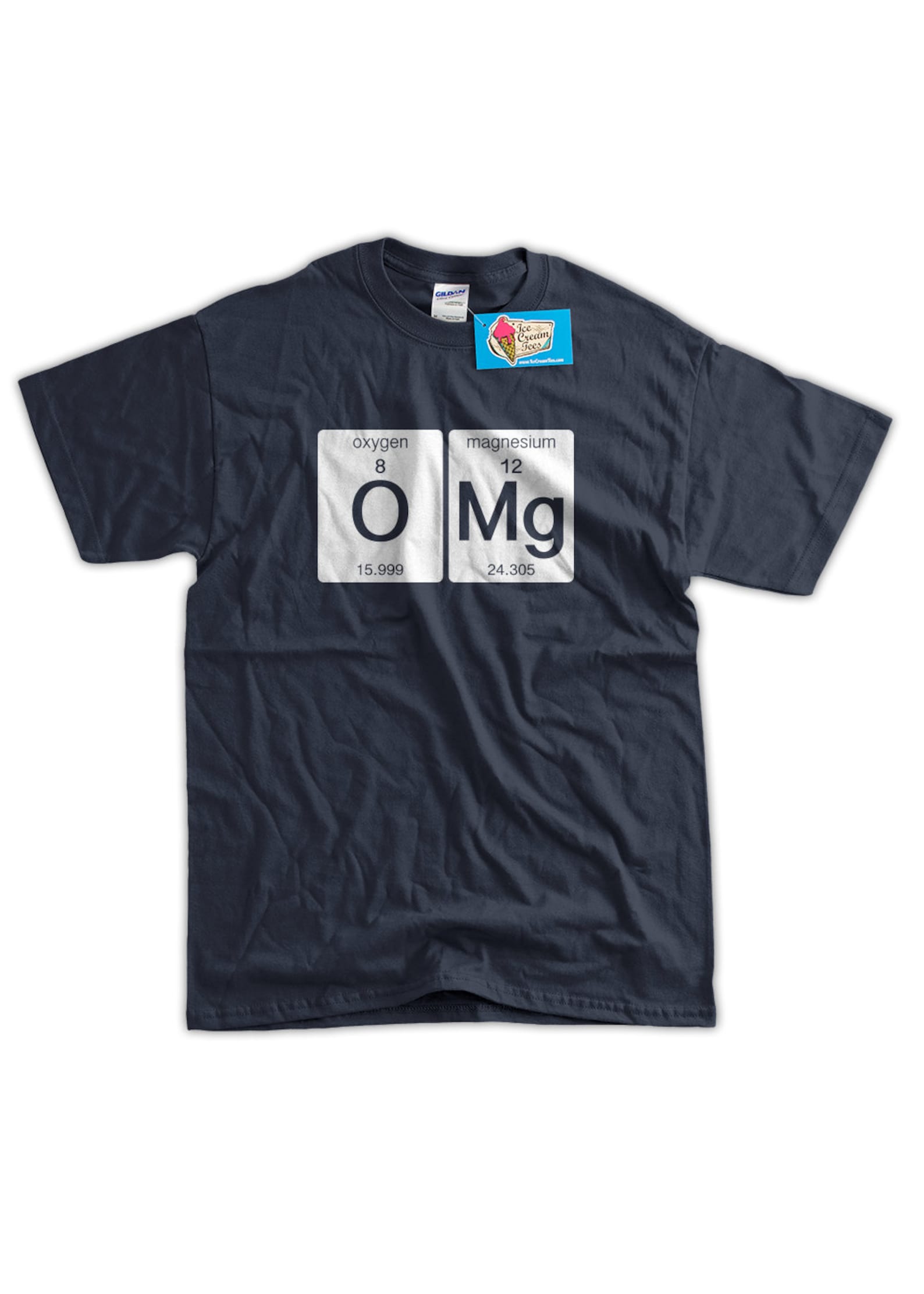 T-shirt Uomo He He Laughing Gas - 100% Cotone, Fantasia Chimica Divertente, Taglie S-5XL