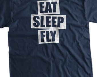 Pilot T-Shirt Plane Flying T-Shirt Eat Sleep Fly T-Shirt V5 Pilot Flight plane captain T-Shirt Shirt T Shirt Mens Ladies Womens Youth Kids