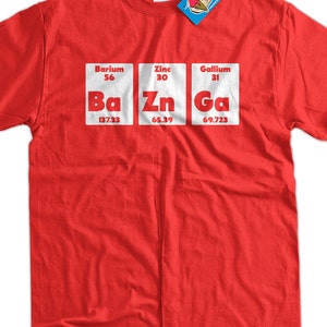 Bazinga Baznga Periodic Table Chemistry Geek Nerd School - Etsy