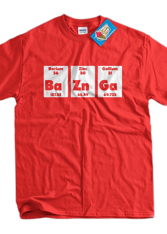 Bazinga Baznga Periodic Table Chemistry Geek Nerd School | Etsy