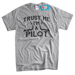 Pilot shirt airplanes T Shirt im a pilot aviation air plane Screen Printed T-Shirt Mens Ladies Women Kid Youth Funny Geek image 2