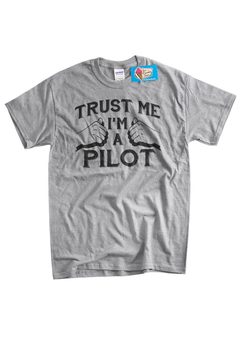 Pilot shirt airplanes T Shirt im a pilot aviation air plane Screen Printed T-Shirt Mens Ladies Women Kid Youth Funny Geek image 2