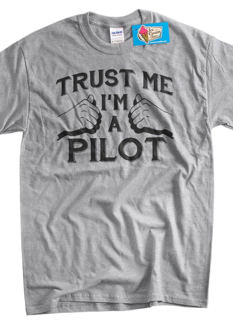 Pilot shirt airplanes T Shirt im a pilot aviation air plane Screen Printed T-Shirt Mens Ladies Women Kid Youth Funny Geek image 1