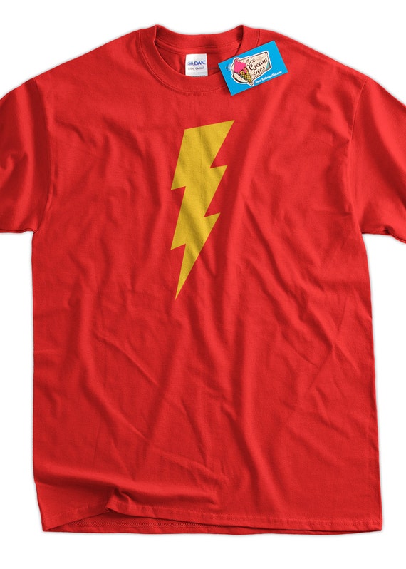 Lightning Bolt Super Hero Screen Printed T-shirt Tee Shirt T | Etsy