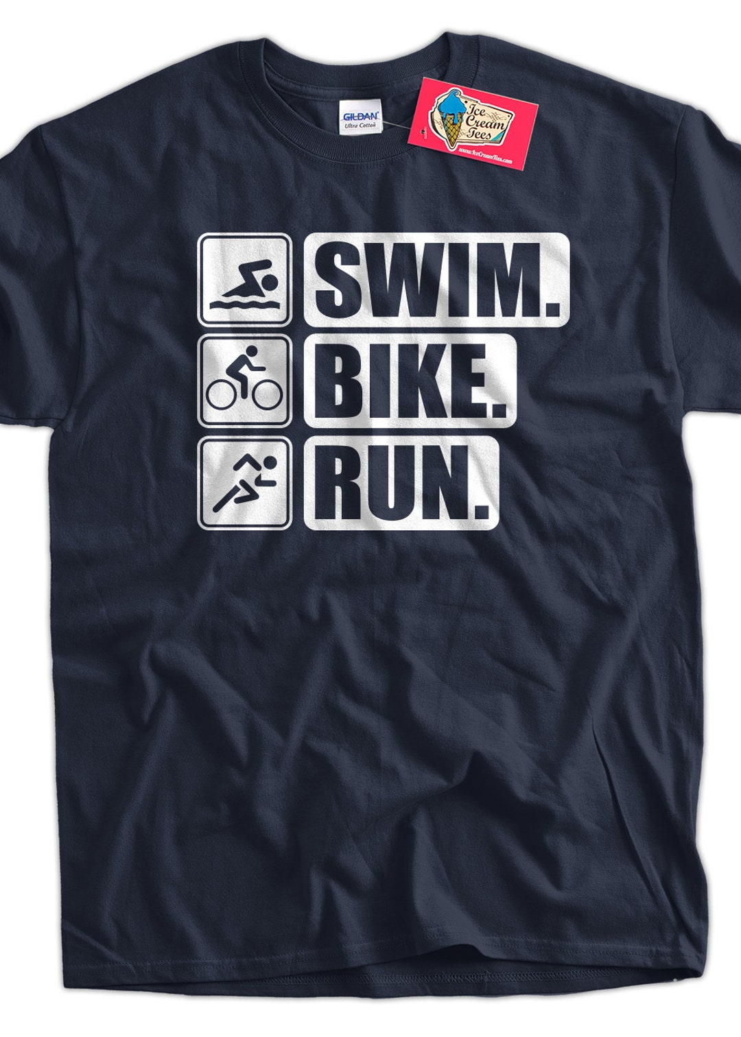 Funny Work Out T-shirt Triathlon T-shirt Run Etsy