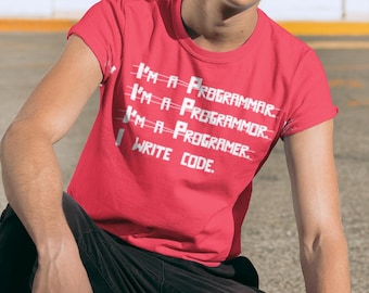 Funny Geek Computer Code T-Shirt - I Write Code I&#39;m A Programmer Computer Code Tee Shirt T Shirt Geek Mens Ladies Womens Youth Kids