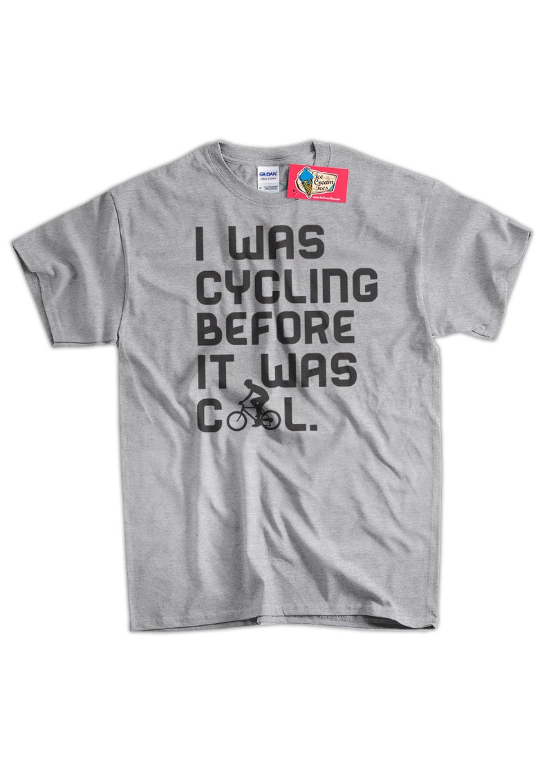 Funny Bike T-shirt Bicycle Biking Cyclist I Was Cycling Before - Etsy