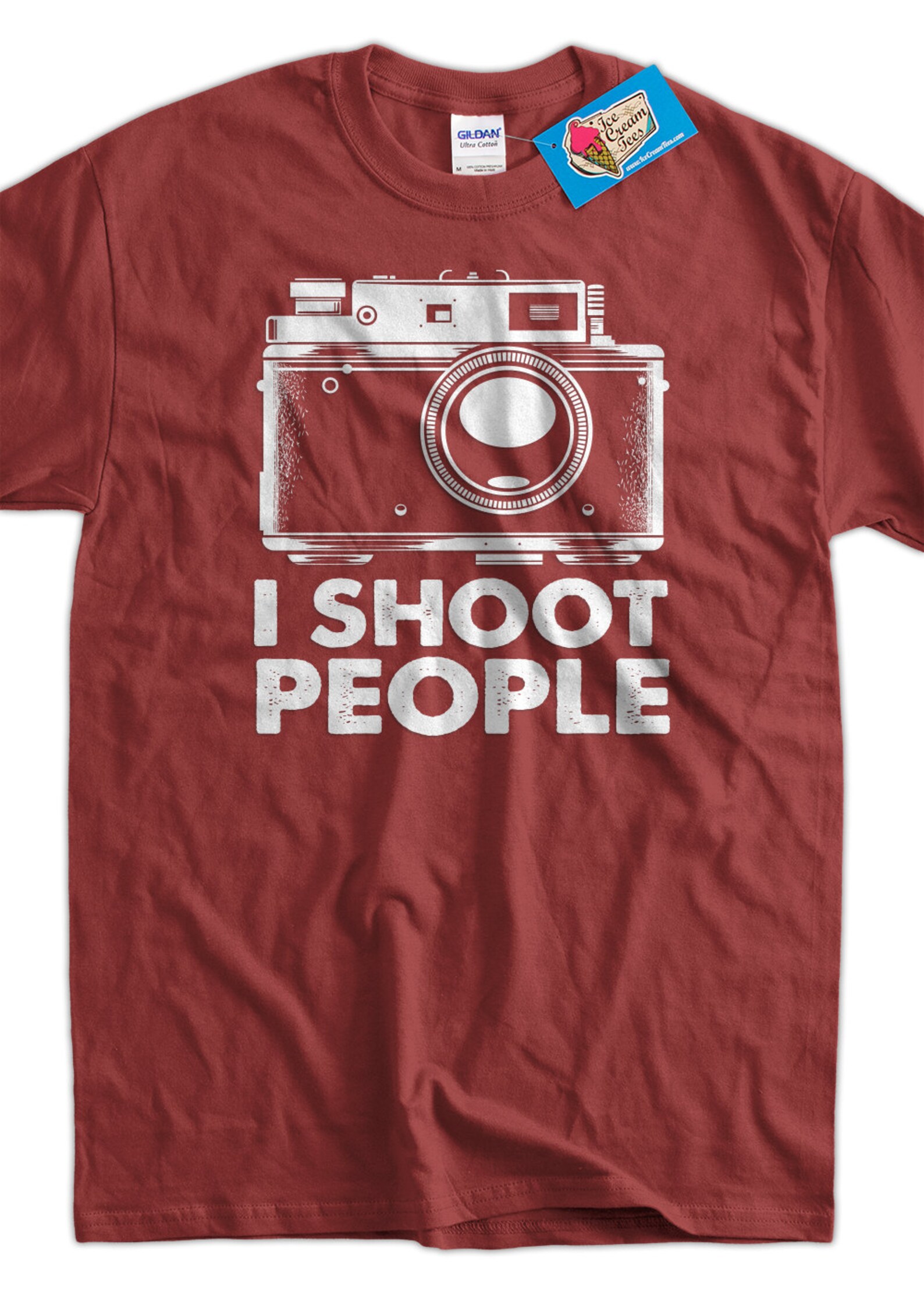 Photography Camera Tshirt I Shoot People Film Camera Tshirt Etsy