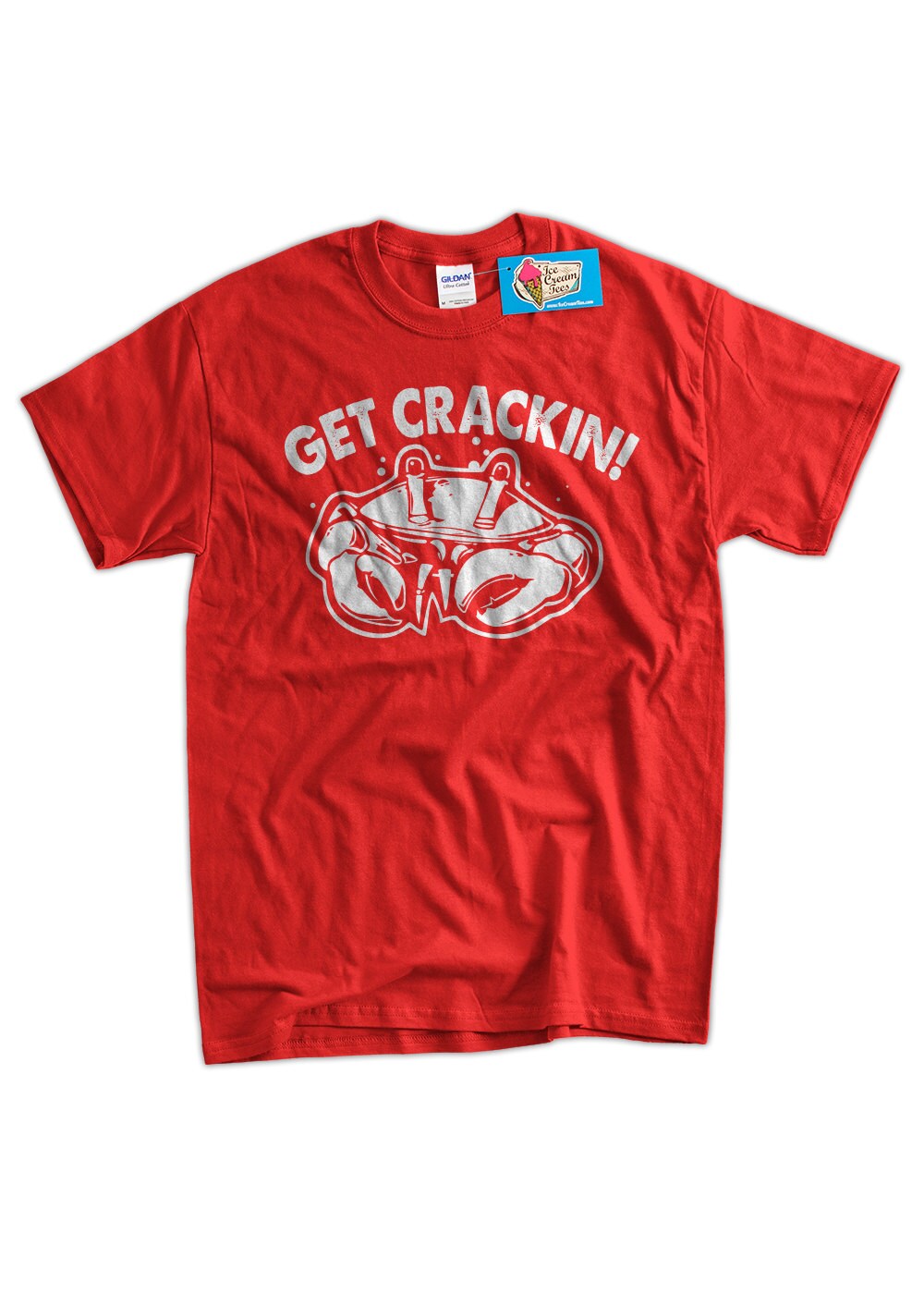Funny East Coast Crab T-shirt Get Crackin Crab T-shirt Gifts | Etsy