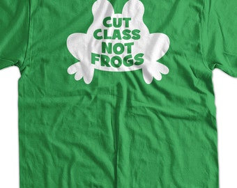Cut Class Not Frogs Science School Geek Nerd Tshirt T-Shirt Tee Shirt Mens Womens Ladies Youth Kids Geek Funny