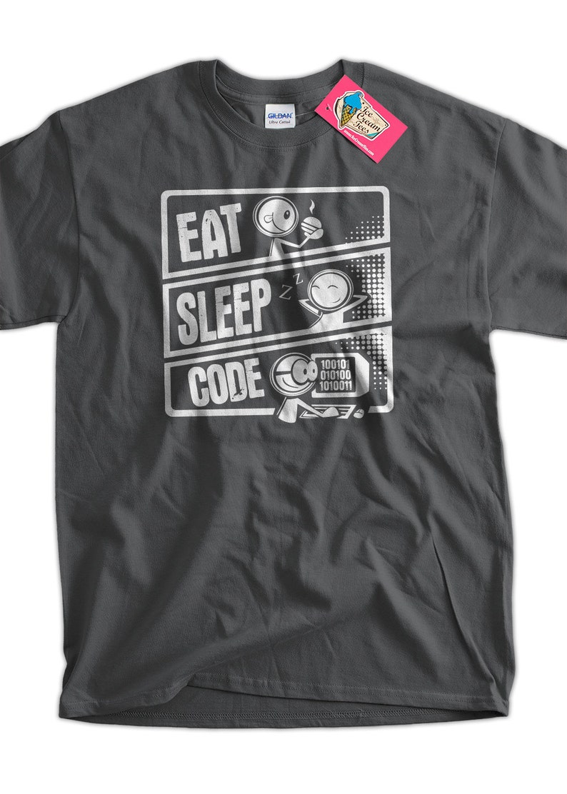 eat sleep code t shirt